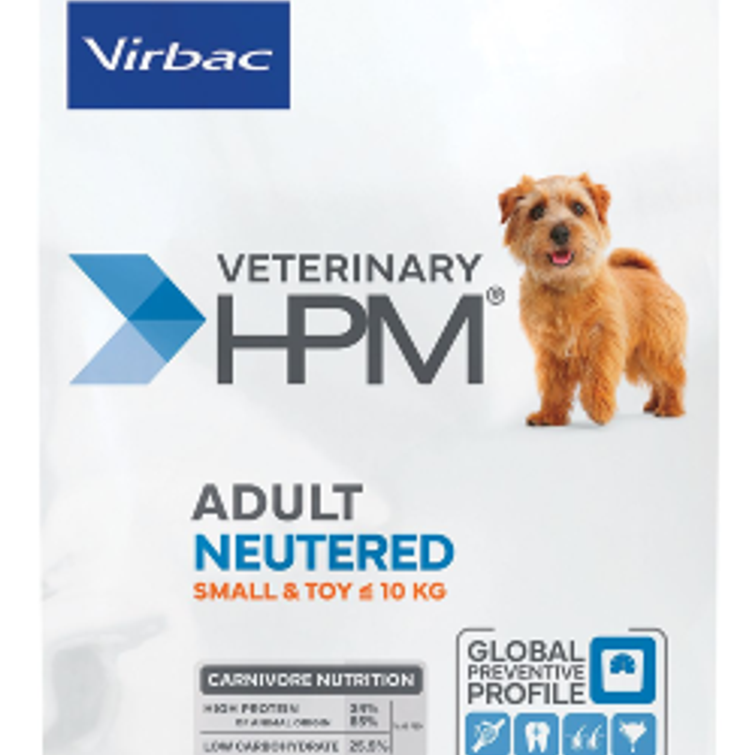 Virbac HPM Adult Neutered Dog Small & Toy | 3 kg