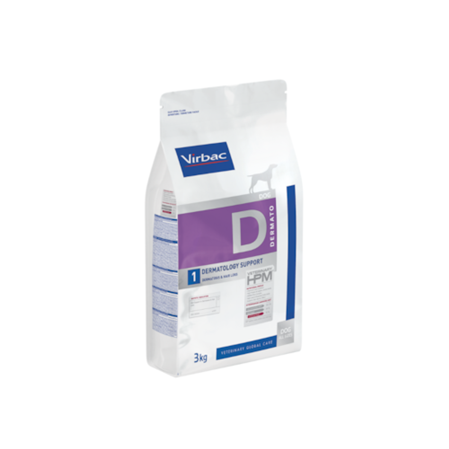Virbac Veterinary HPM D1 Dog Dermatology Support | 3 kg