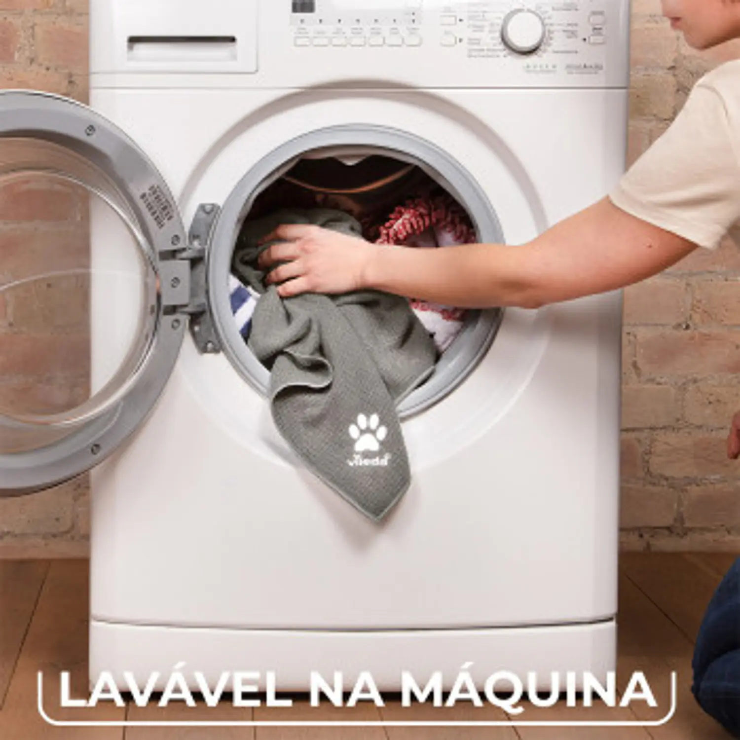 Toalha de microfibra para cães e gatos Vileda 2