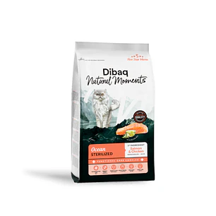 DIBAQ NATURAL M. GATO OCEAN STERELIZED SALMAO E FRANGO