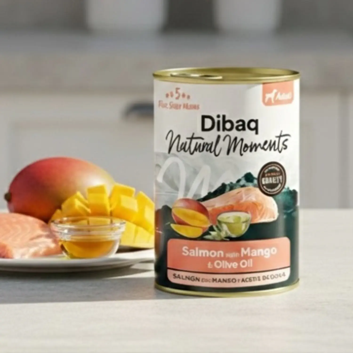 Dibaq Natural Moments Adult Salmão com Manga 1