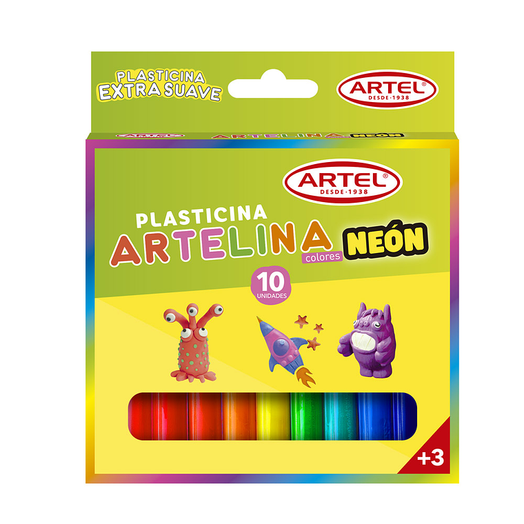 Plasticina Pastel 10 Unid Artel 1