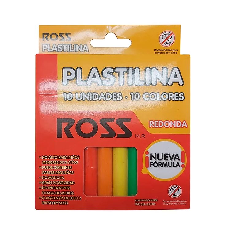 Plasticina Ross C/10 Panes Redonda 1