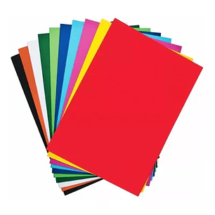 Pliego Cartulina Colores Surtidos 53.5X77Cm Fogata