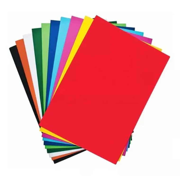 Pliego Cartulina Colores Surtidos 53.5X77Cm Fogata 1