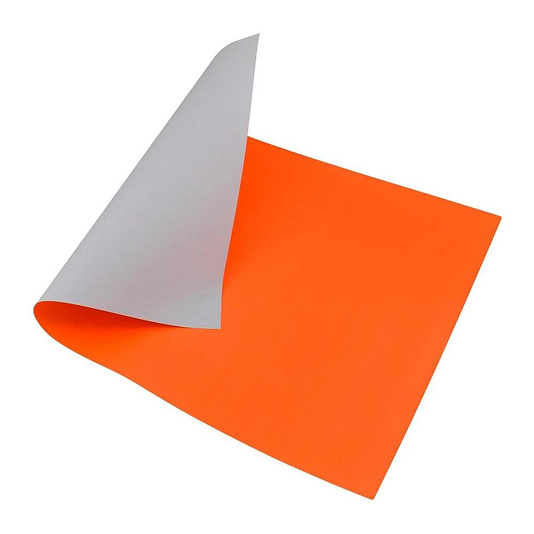 Pliego De Cartulina Color Naranja Fogata 53.5X77 Cm 1