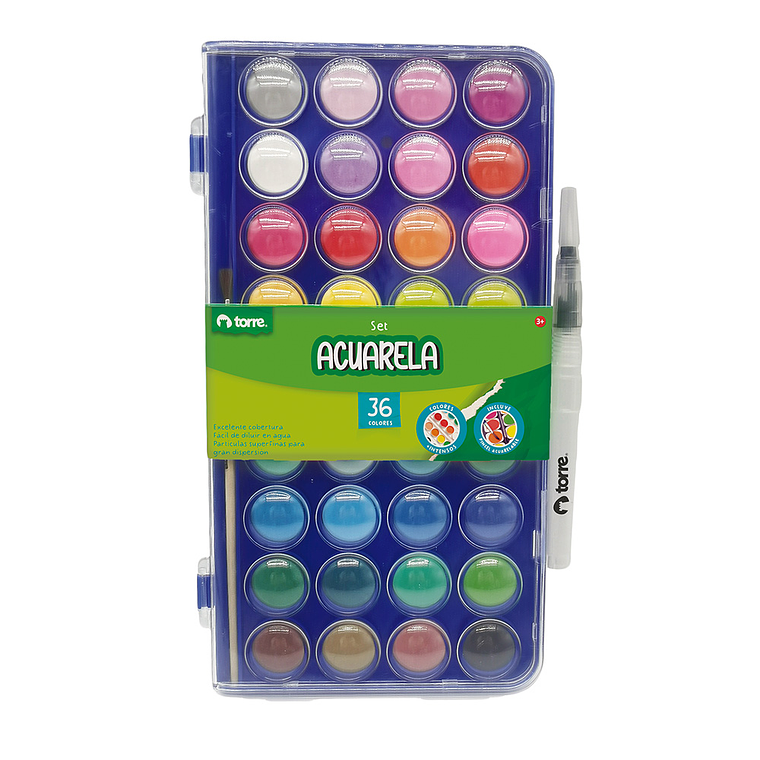 Acuarela 36 Colores Torre 1