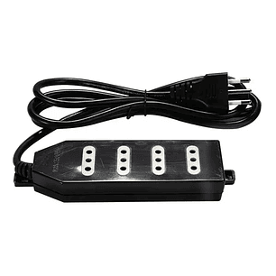 Alargador Electrico Macrotel 4 Posiciones 1.5M Negro