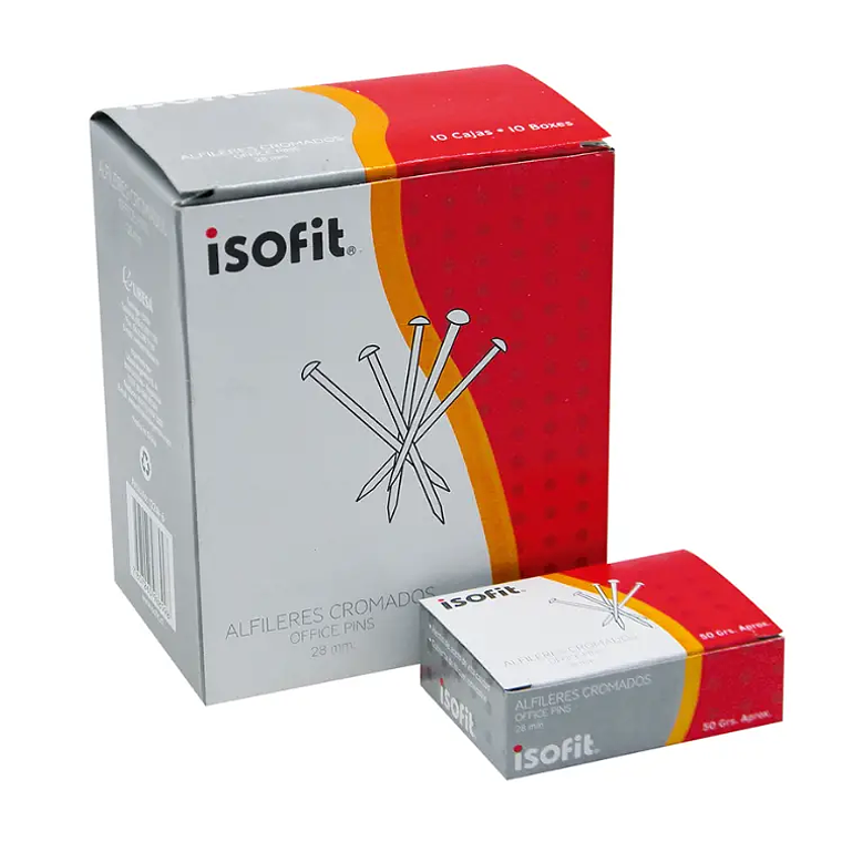 Alfileres Isofit 28 Mm Caja De 50 Grs. 1