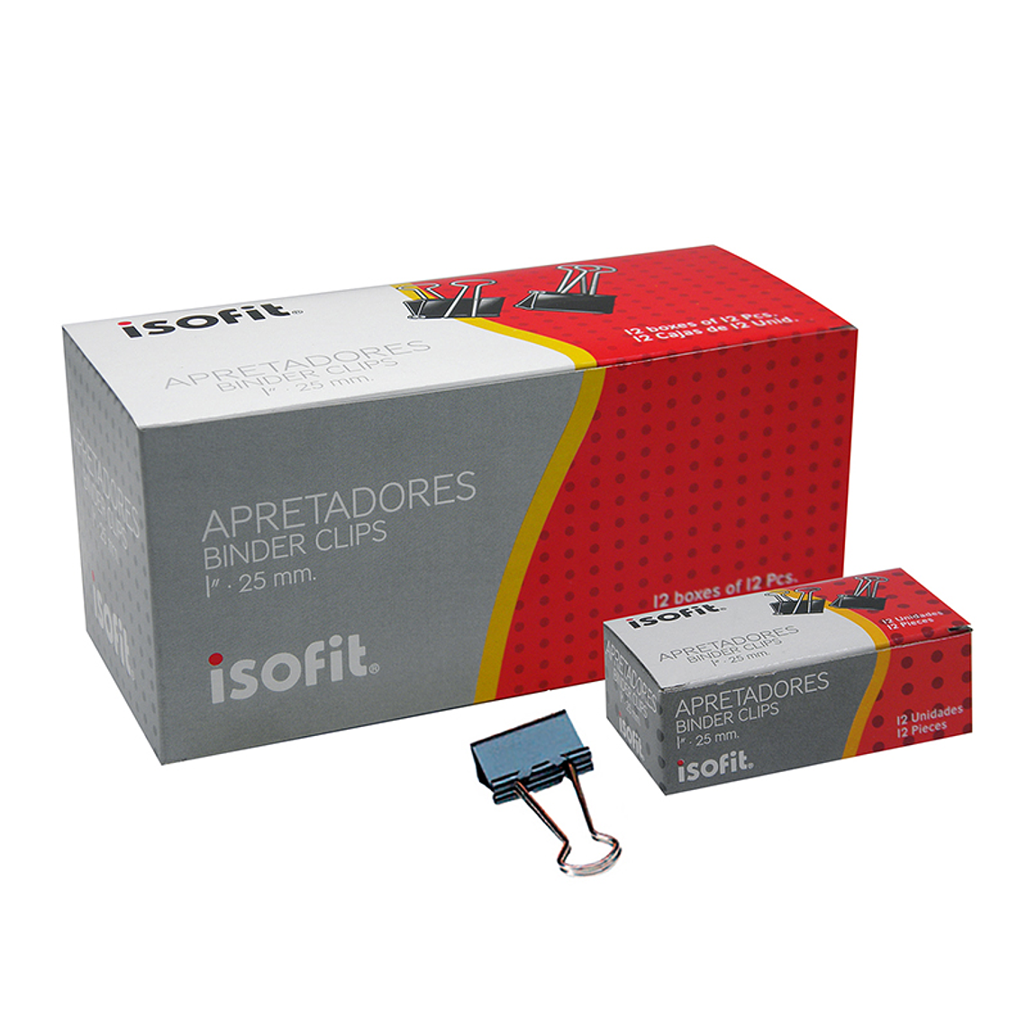 Apretador Doble Clip 25Mm 1'' X12Un Isofit 1