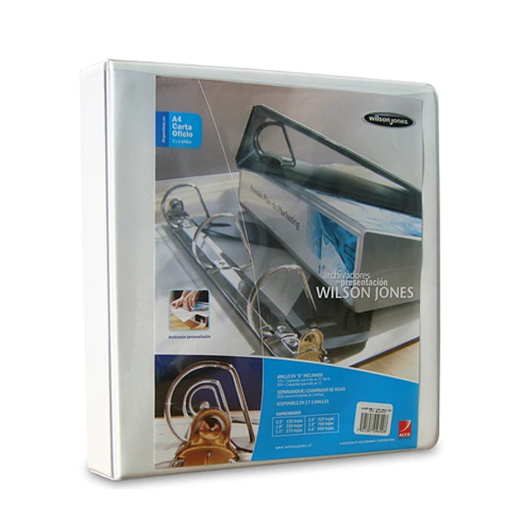 Archivador Oficio / 2 Aros Blanco  1,5