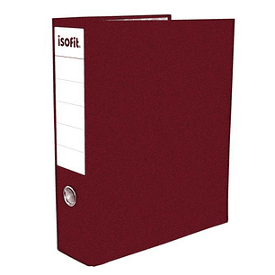 Archivador Oficio Lomo Angosto Isofit -F30-Burdeo