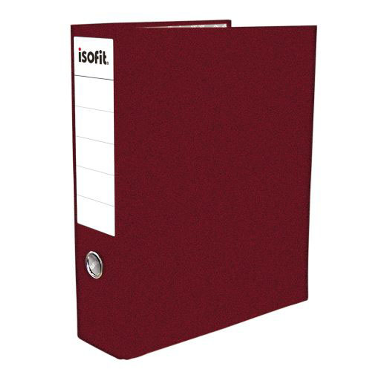 Archivador Oficio Lomo Angosto Isofit -F30-Burdeo 1