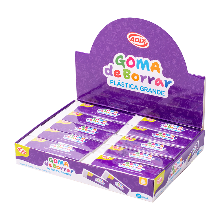 Goma Borrar Plástica Grande (012) Adix 1