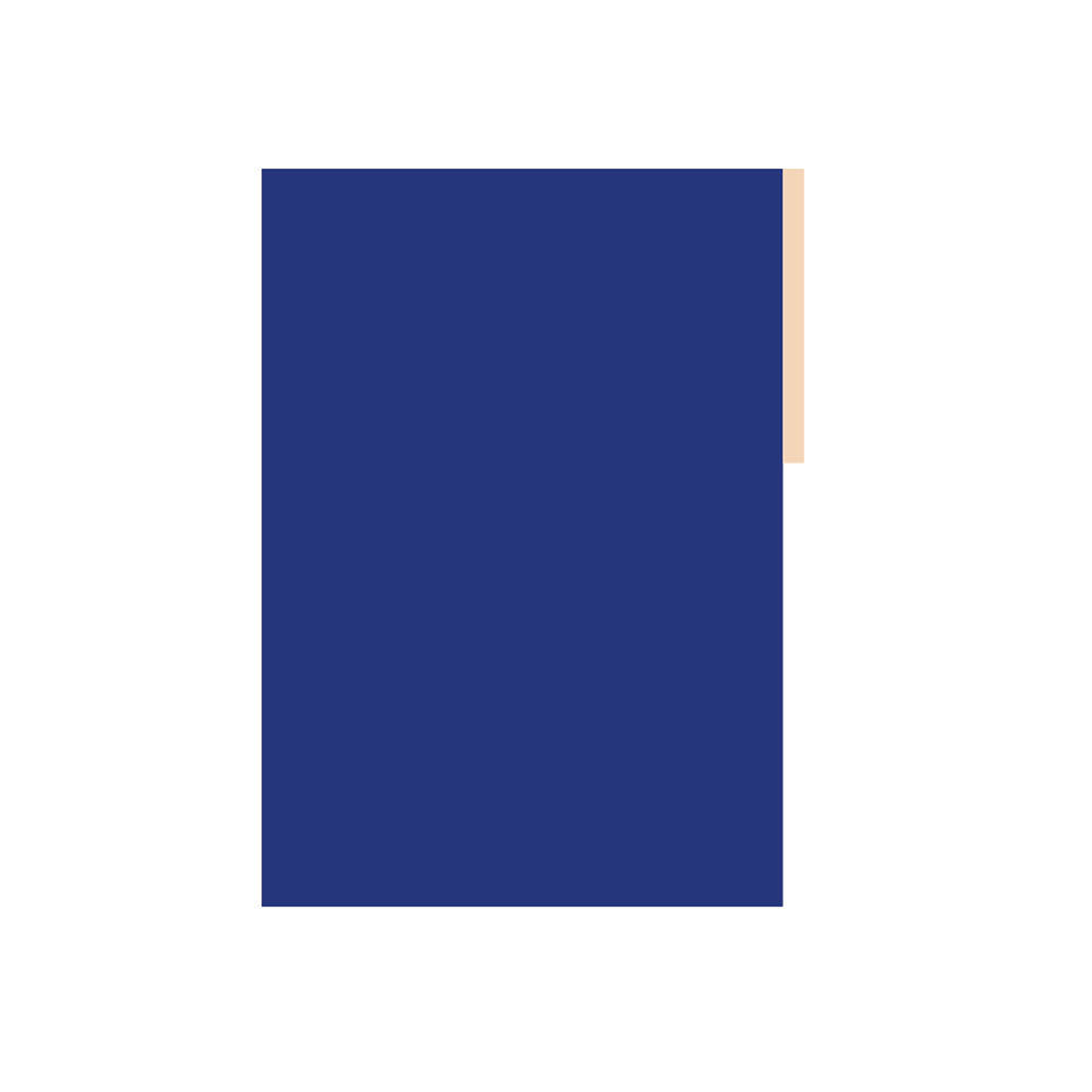 Carton Pintado (Forrado) 52,5X77Cms Azul Halley 1