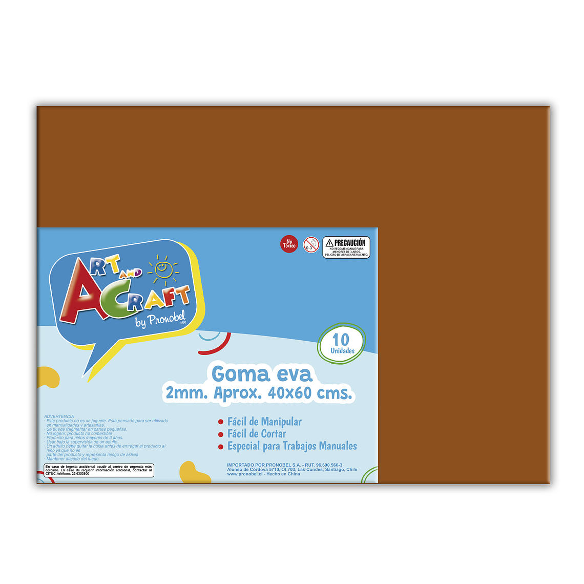 Goma Eva 40 X 60 Cm Und Cafe Claro Art & Craf 1