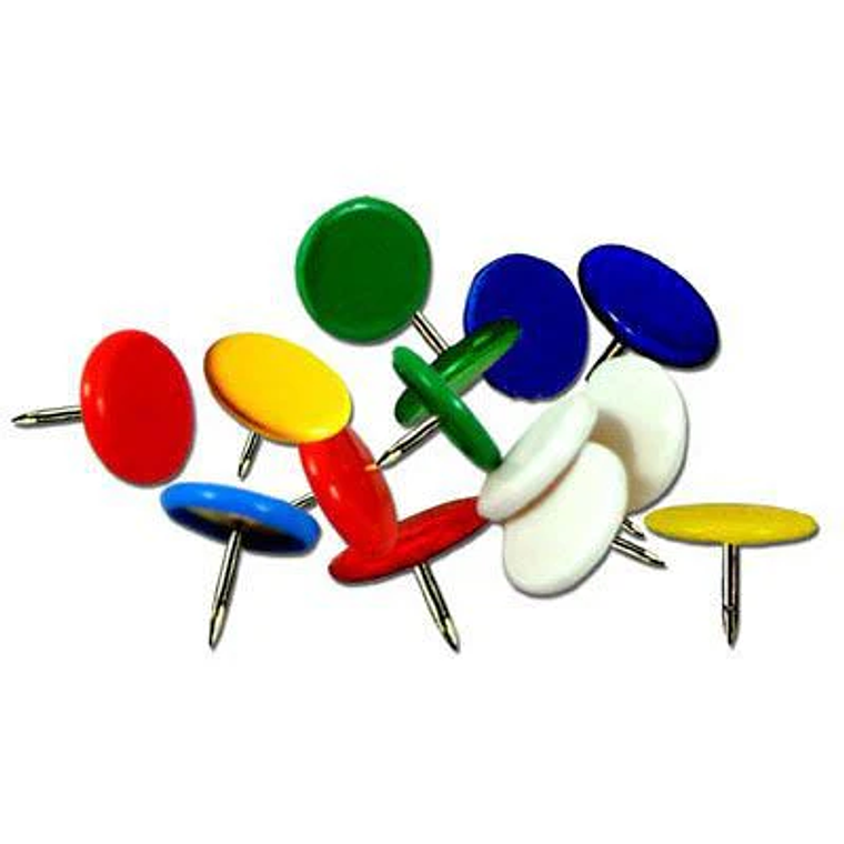 Chinches Colores 9.5 Mm 50 Unid Hand 1