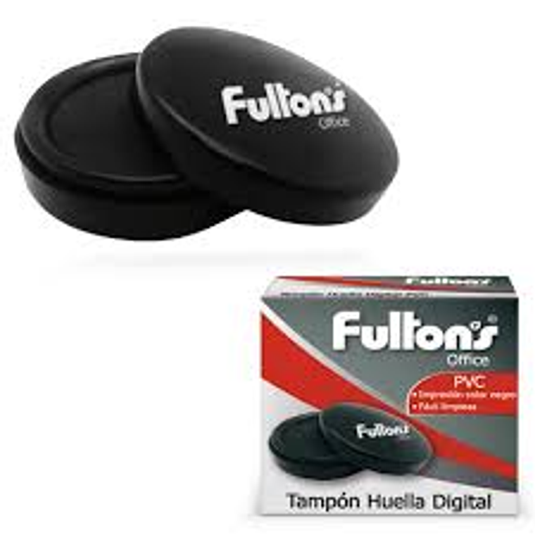 Tampon Huella Digital Pvc Negro Fultons 1