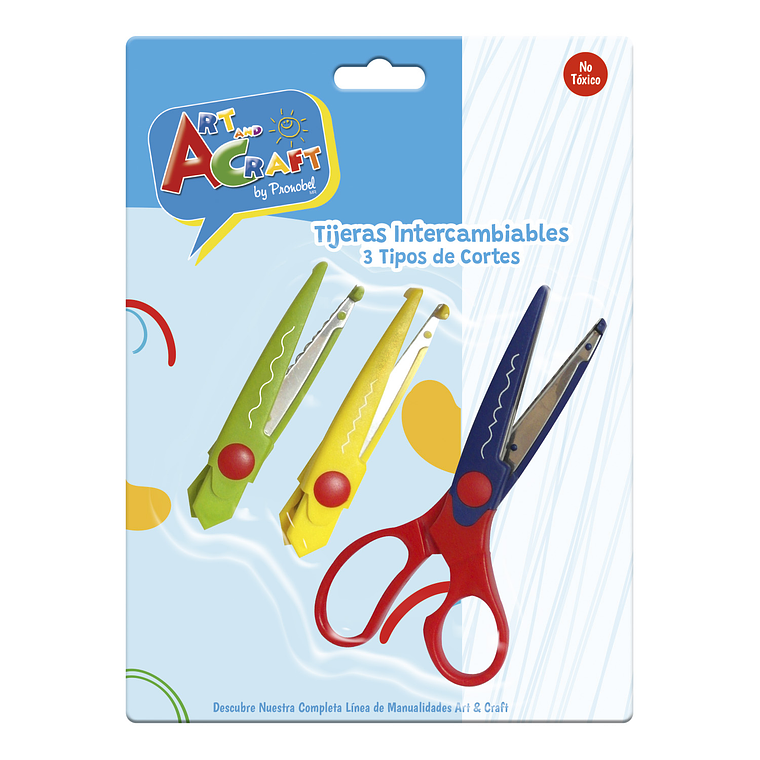 Tijera Escolar Manualidades 3Uni Art & Craf 1