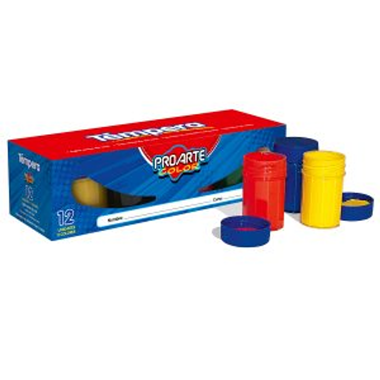 Tempera Proarte 12 Unid. Frasco 15 Cc 1