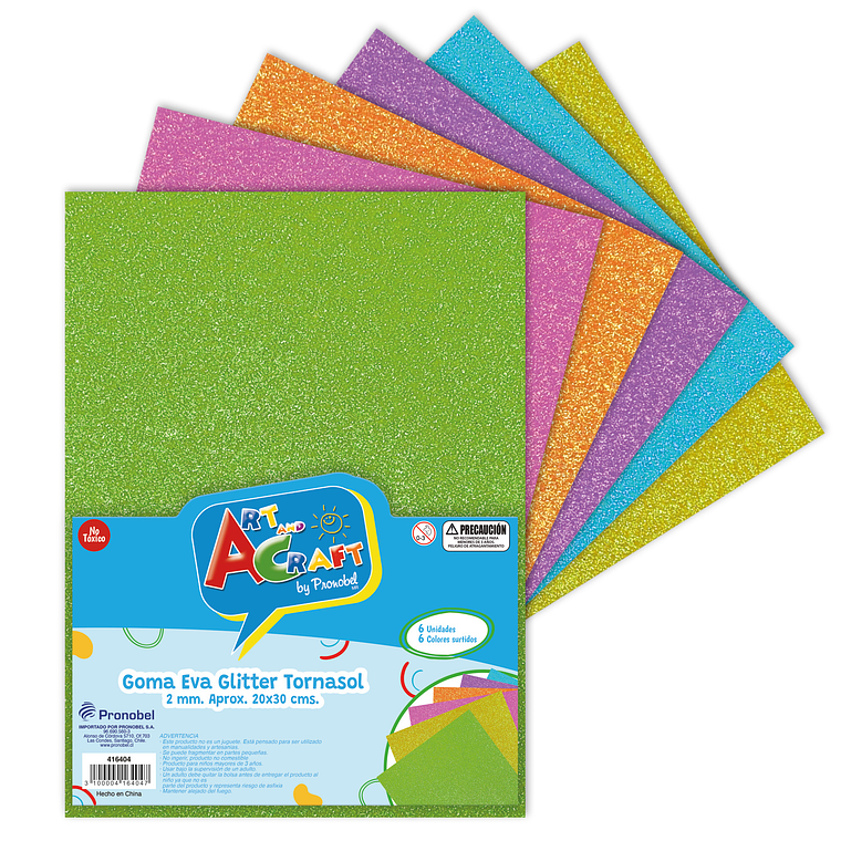 Goma Eva Tornasol 20 X 30Cm 6 Hjs 6 Col Art & Craf 1