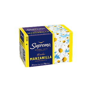 Hierbas Supremo Manzanilla 20 Bolsitas