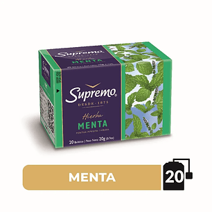 Hierbas Supremo Menta 20 Bolsitas
