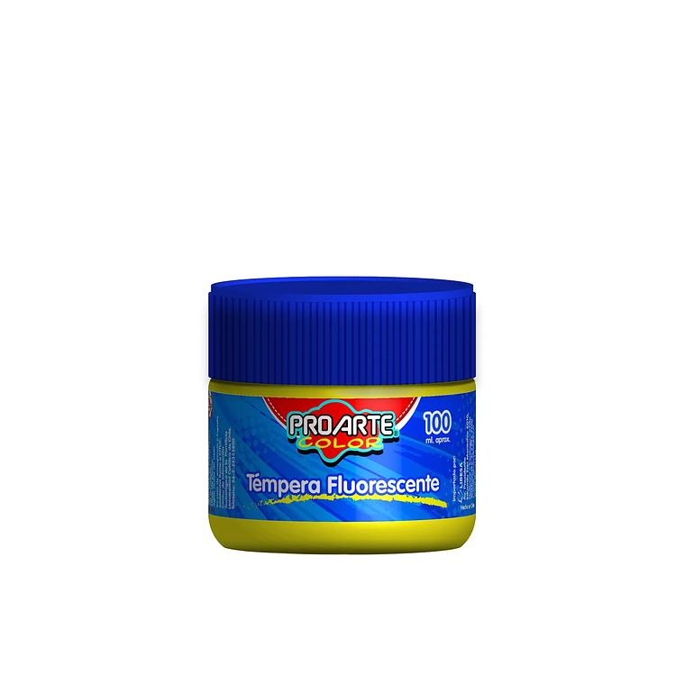 Tempera Proarte Fluorescente Fco.100Ml Amarillo 1