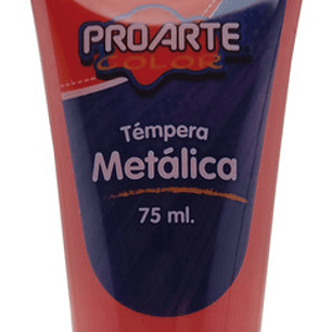 Tempera Proarte Metalica 75 Ml Rojo