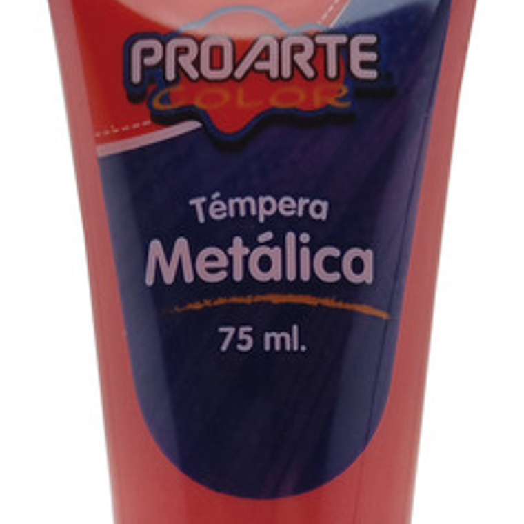 Tempera Proarte Metalica 75 Ml Rojo 1