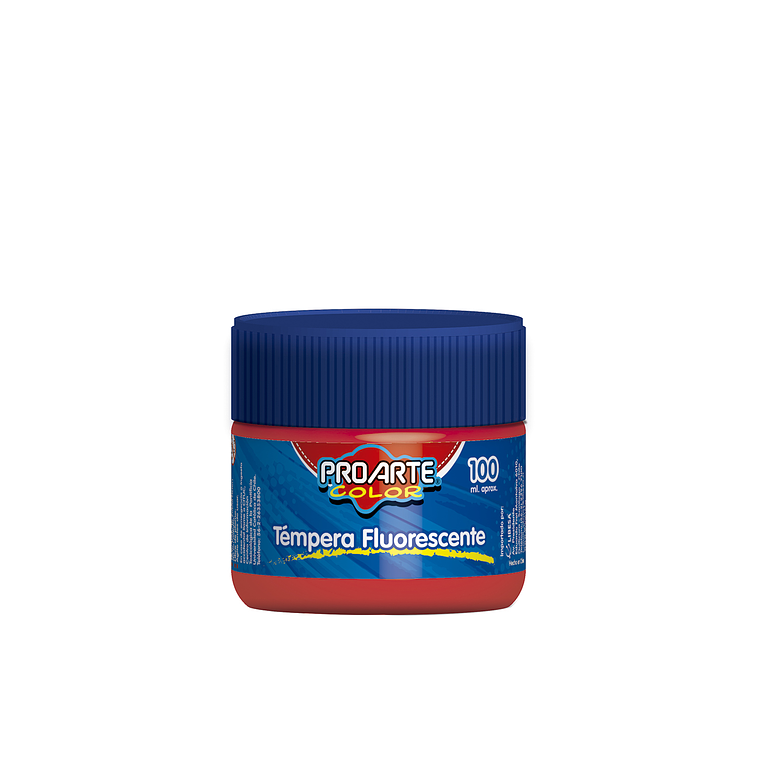 Tempera Proarte†Fluorescente Fco.100Ml Rojo 1