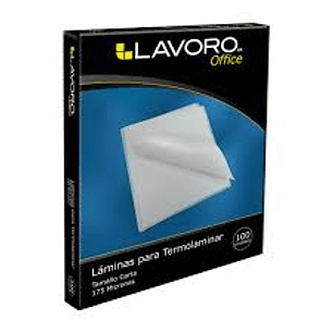 Láminas Para Plasti175M Carta 100 Und Lavoro