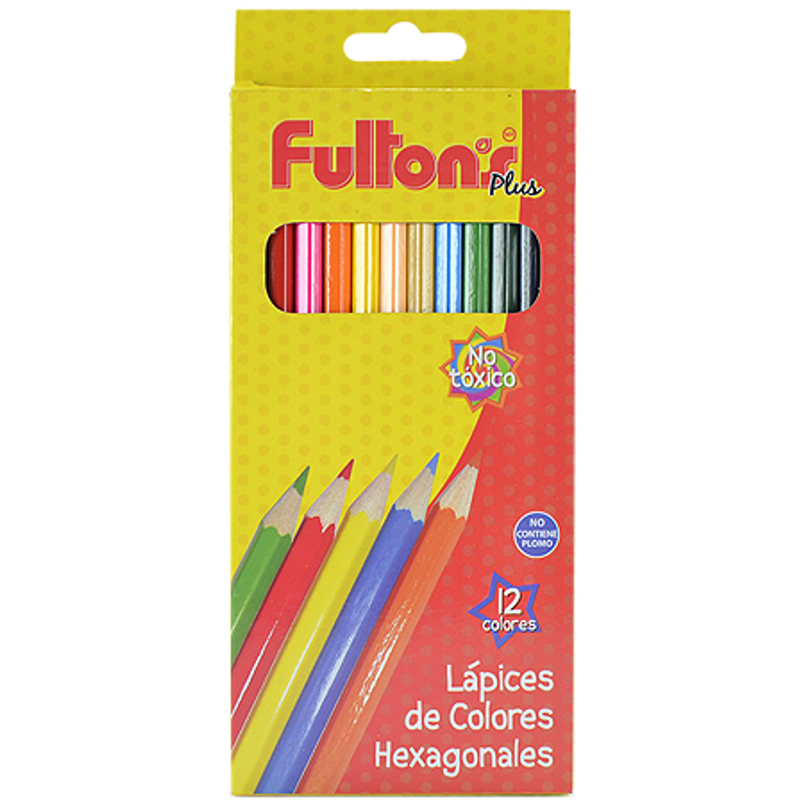 Lapices De Col 12 Col Largo Hexagonal Fultons 1