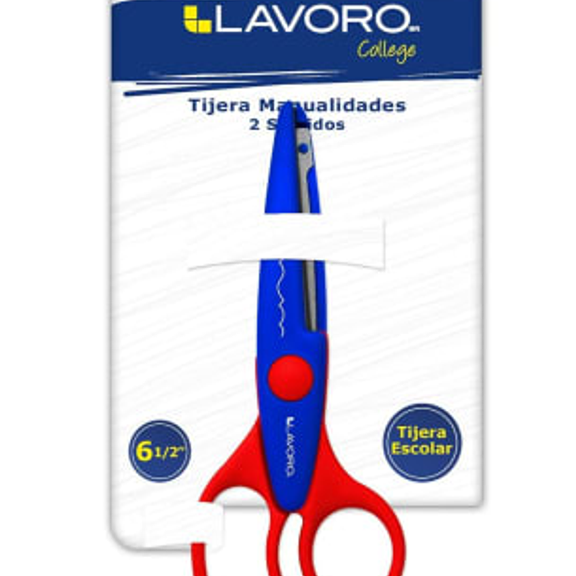 Tijera Corte Zigzag 6 1/2 Blister Lavoro 1