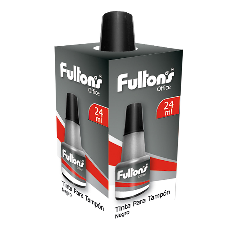 Tinta Para Tampon Negra 24Cc Fultons 1