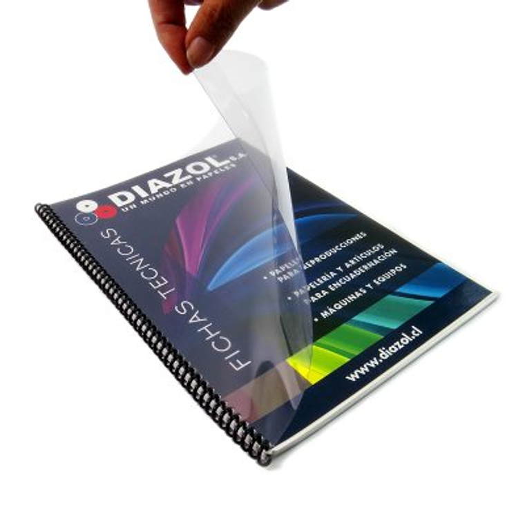 Mica Encuadernar Carta Natural 100 Hojas Diazol Paquete 1