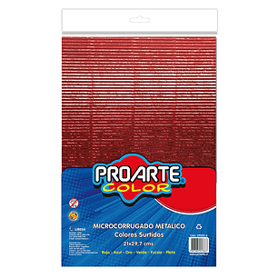 Microcorrugado Metalico Proarte A4 6 Col.