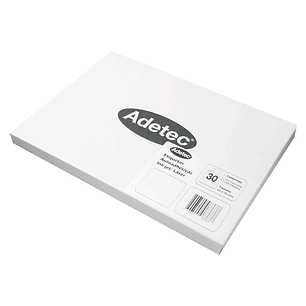 Etiqueta Inkjet/Laser Adetec- Carta Blanca 216X279 Mm 100 Hj