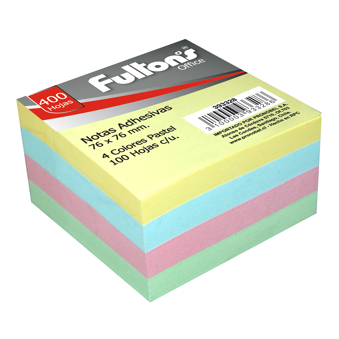 Nota Adh 654 100Hj X4Uni Col Surt Pastel Fultons 1