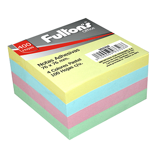 Nota Adh 654 100Hj X4Uni Col Surt Pastel Fultons
