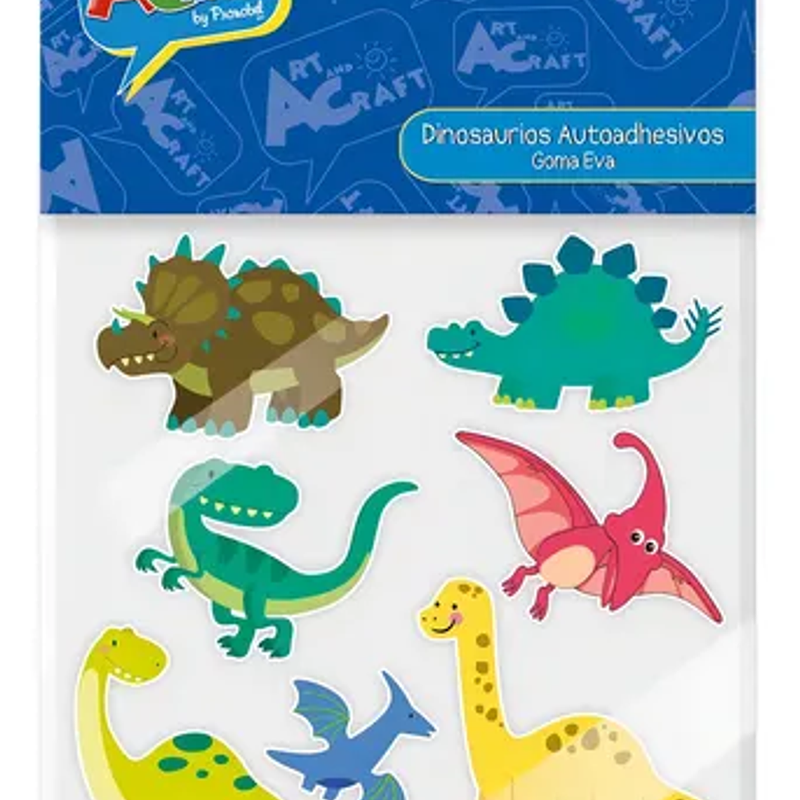 Fig Dinosaurios Goma Eva 7 Pcs Art & Craf 1