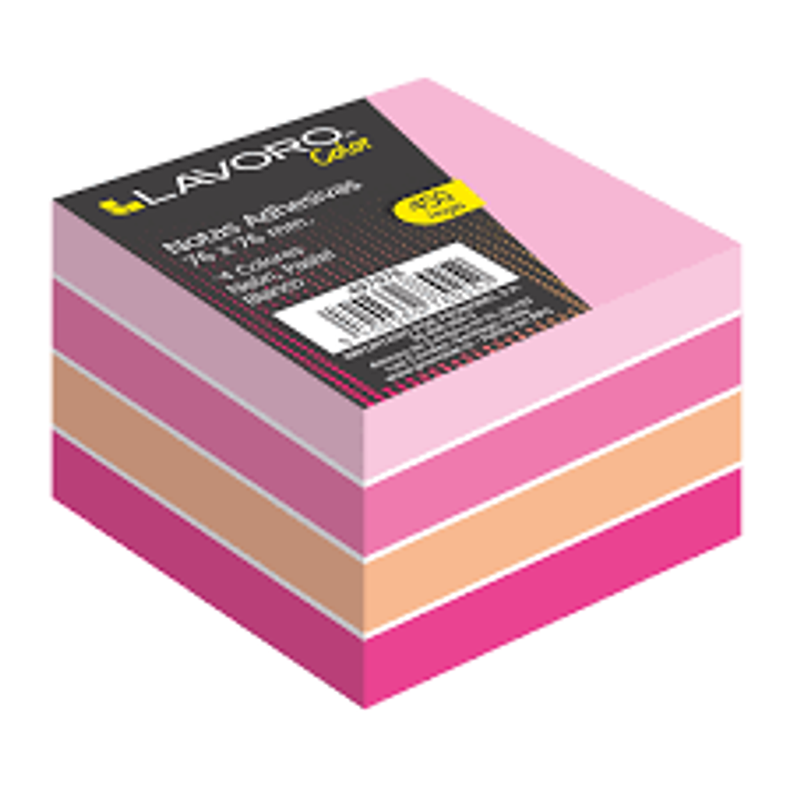 Nota Adh. 654 76X76 Mm 450Hj 4Col.Rosado Lavoro 1