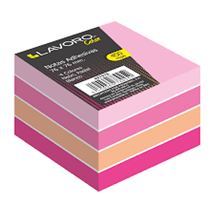 Nota Adh. 654 76X76 Mm 450Hj 4Col.Rosado Lavoro