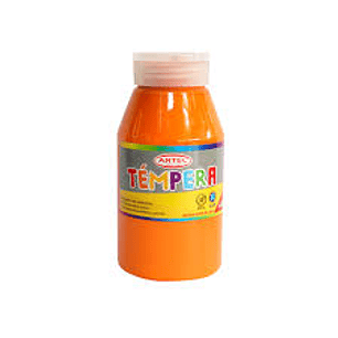 Frasco 250Ml Tempera Artel Naranja