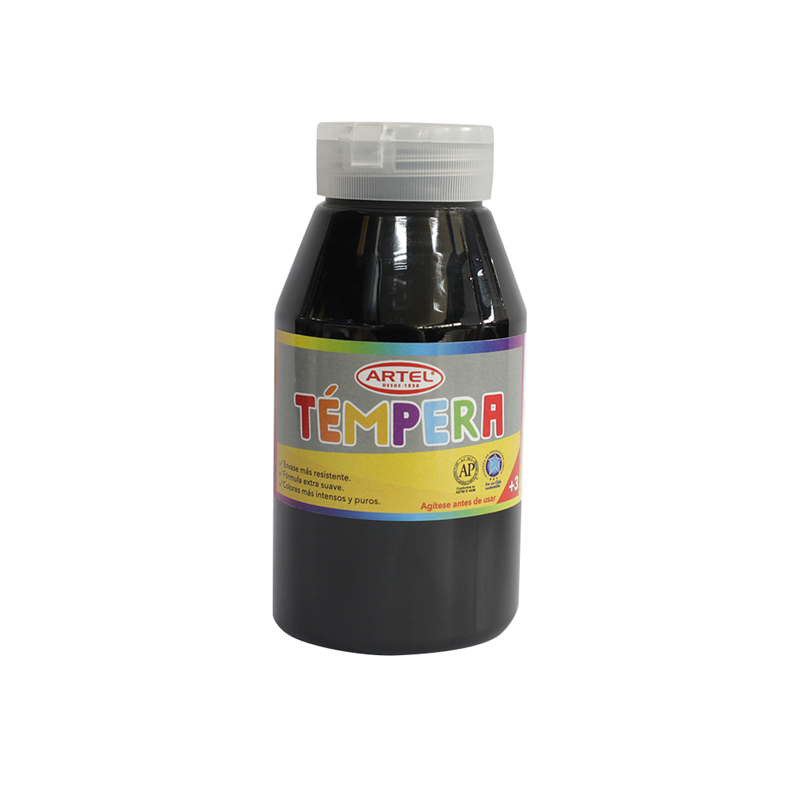 Frasco 250Ml Tempera Artel Negra 1