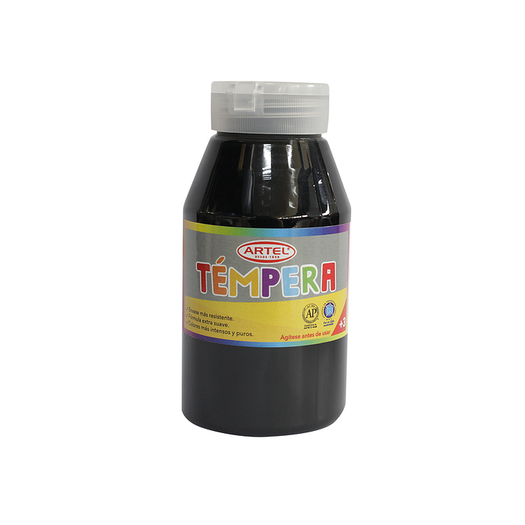 Frasco 250Ml Tempera Artel Negra 1
