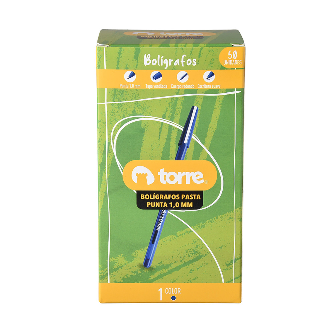 Boligrafo Azul 1,0 Torre Unidad 1