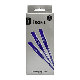 Boligrafo Gel Isofit Azul 0.7 Mm.