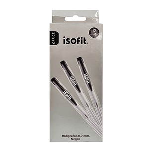 Boligrafo Gel Isofit Negro 0.7 Mm.