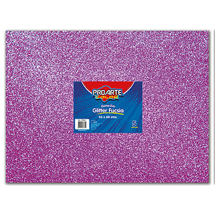 Goma Eva Glitter 45X60Cm Fucsia Proarte Unidad